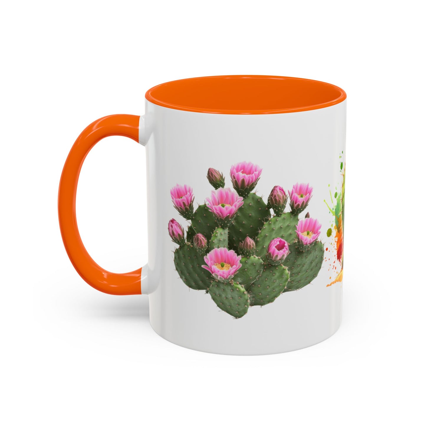 Colorful Cactus Accent Coffee Mug - Perfect Gift for Plant Lovers