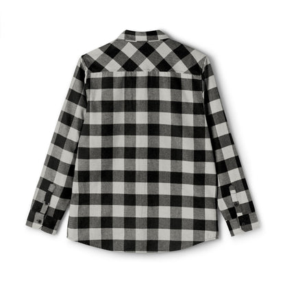 Unisex Flannel Shirt - Cozy Black and White Checkered Style for All Seasons