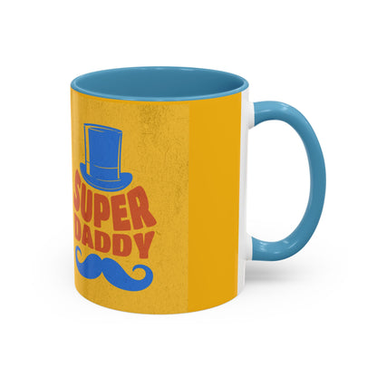 Super Daddy Accent Coffee Mug - Fun Gift for Father's Day