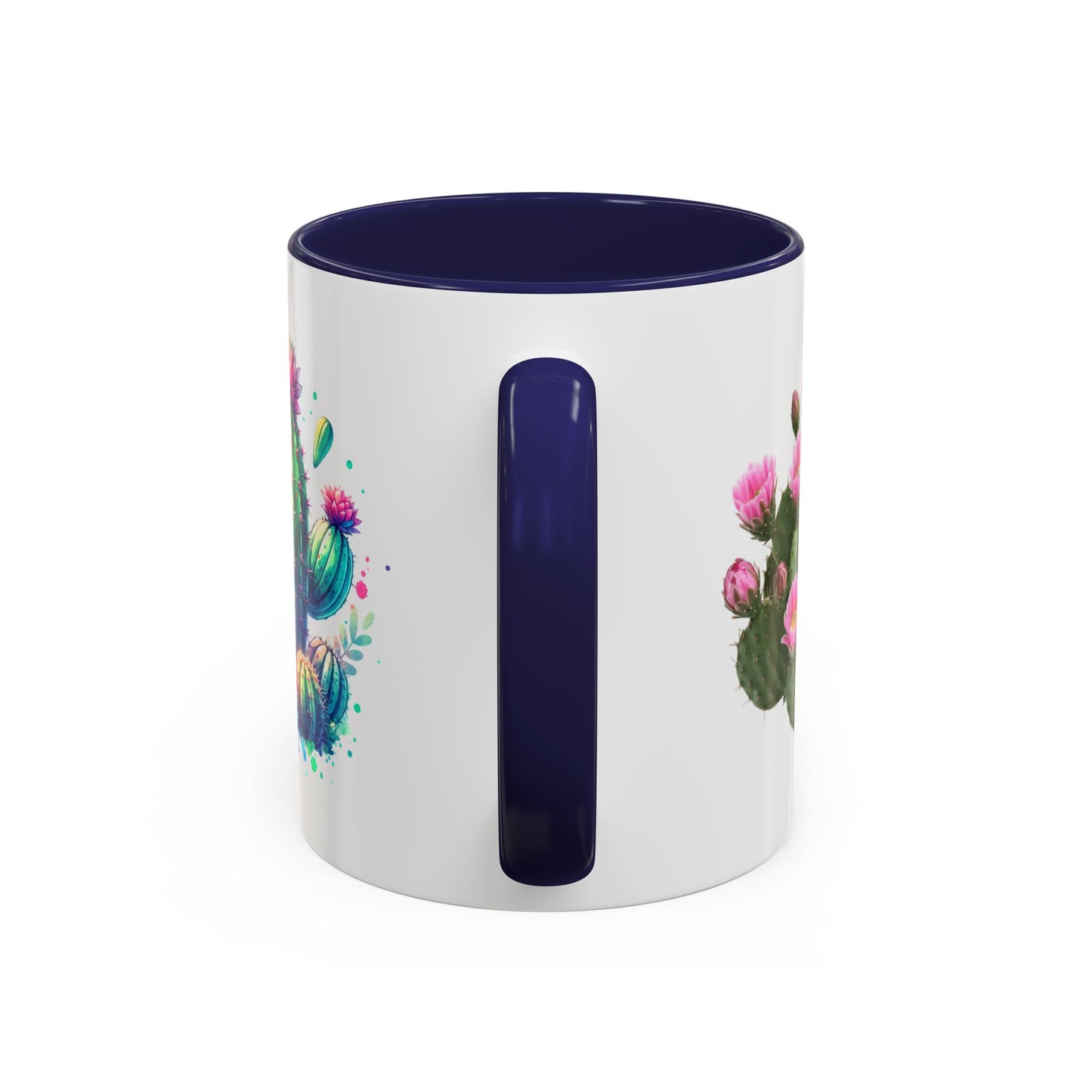 Colorful Cactus Accent Coffee Mug - Perfect Gift for Plant Lovers