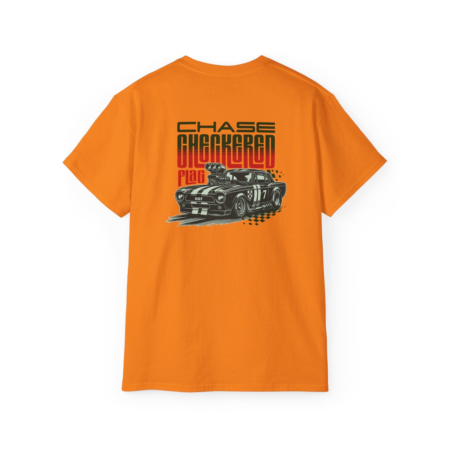 Chase Checkered Flag Unisex Ultra Cotton Tee - Perfect for Car Enthusiasts