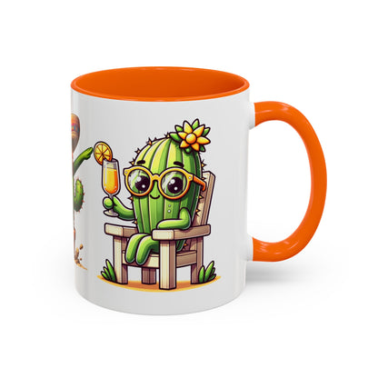 Fun Cactus Coffee Mug - 11oz & 15oz - Perfect for Summer Vibes