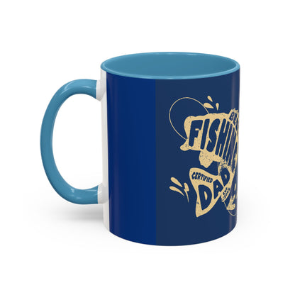 Best Fishing Dad Accent Coffee Mug - Perfect Gift for Father's Day