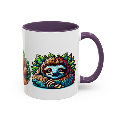 Charming Sloth Accent Coffee Mug – Perfect Gift for Nature Lovers