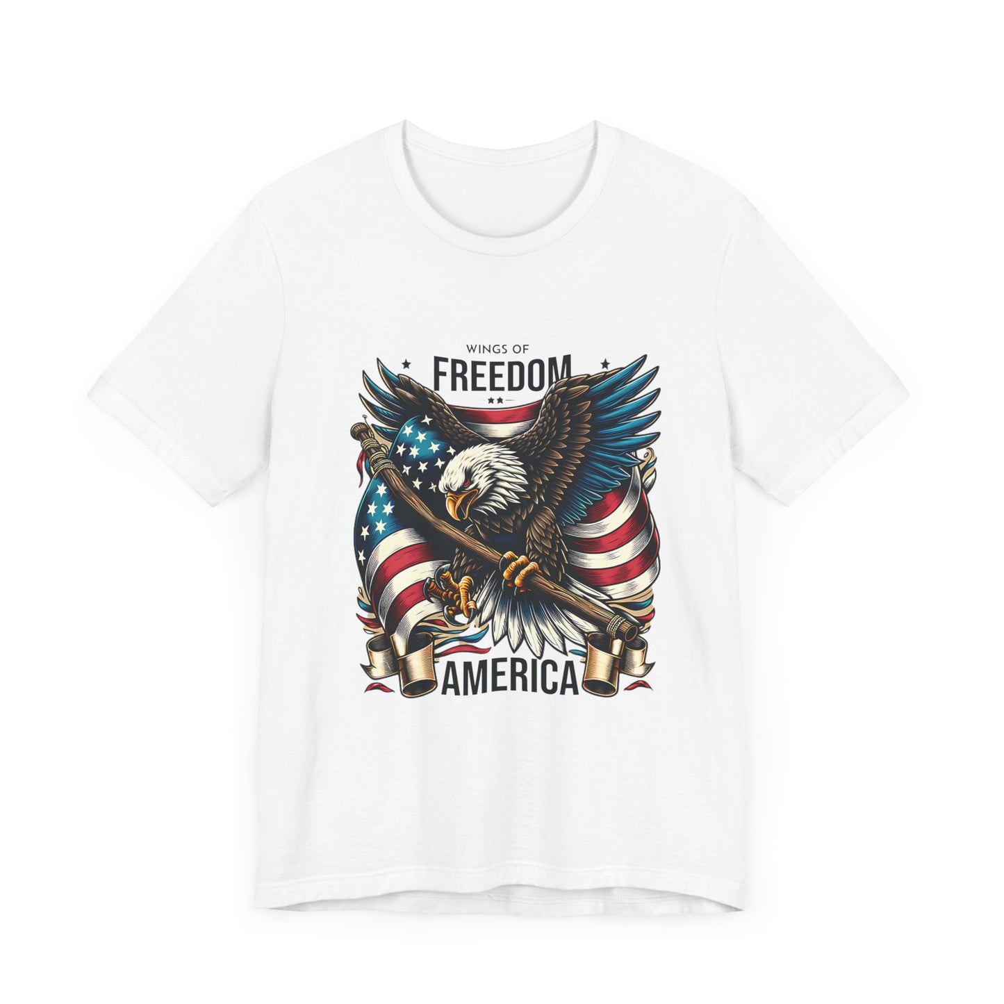 Wings of Freedom Eagle Tee - Unisex Patriotic T-Shirt