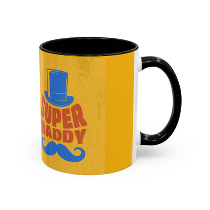 Super Daddy Accent Coffee Mug - Fun Gift for Father's Day