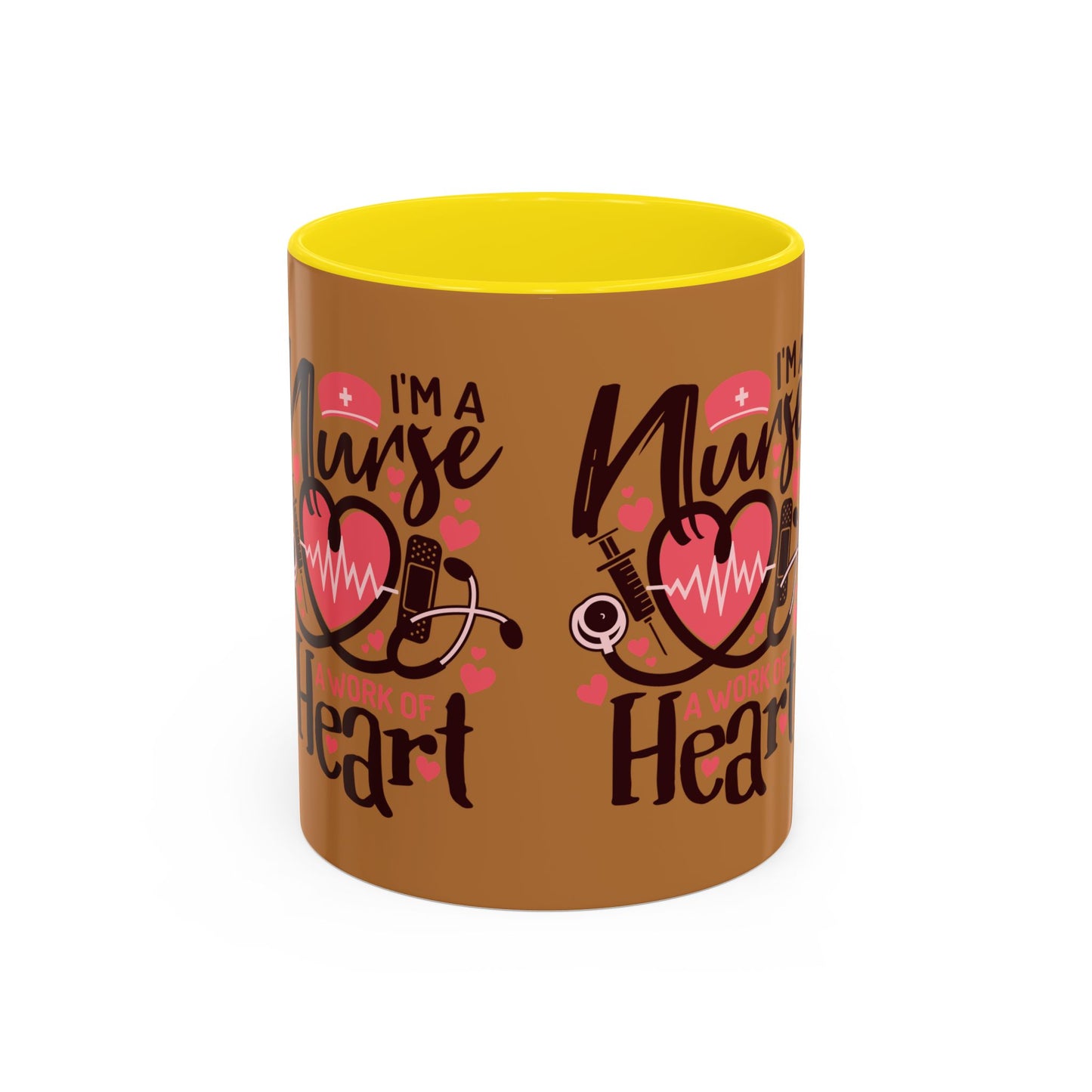 Nurse Heart Accent Coffee Mug - Perfect Gift for Healthcare Heroes