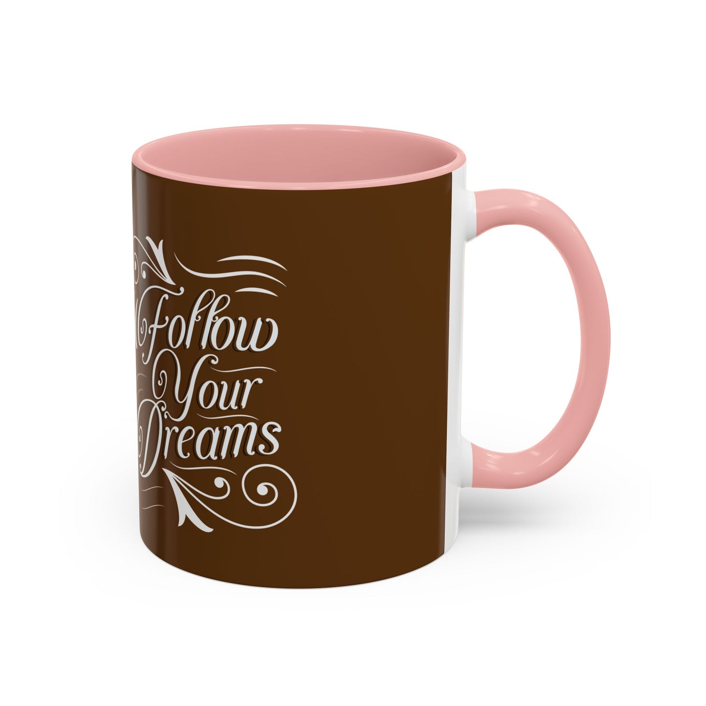 Inspirational Follow Your Dreams Coffee Mug - Motivational Accent Mug for Dreamers and Coffee Lovers