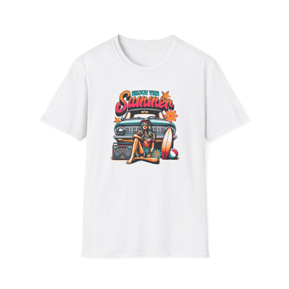 Enjoy the Summer Retro T-Shirt for Beach Lovers