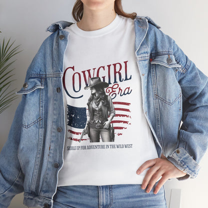 Cowgirl Era Unisex Heavy Cotton Tee - Adventure in the Wild West