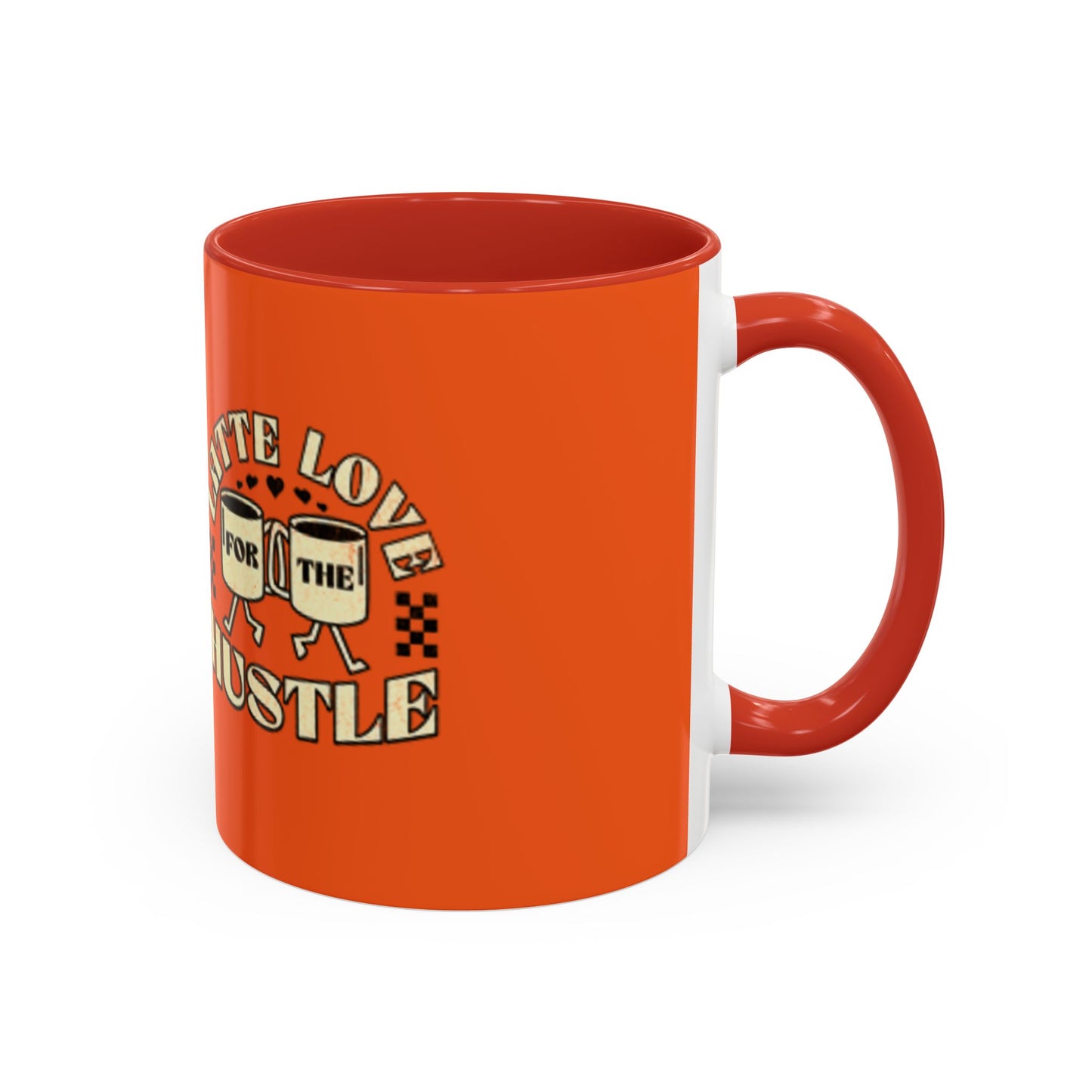 Latte Love Hustle Accent Coffee Mug - Perfect Gift for Coffee Lovers