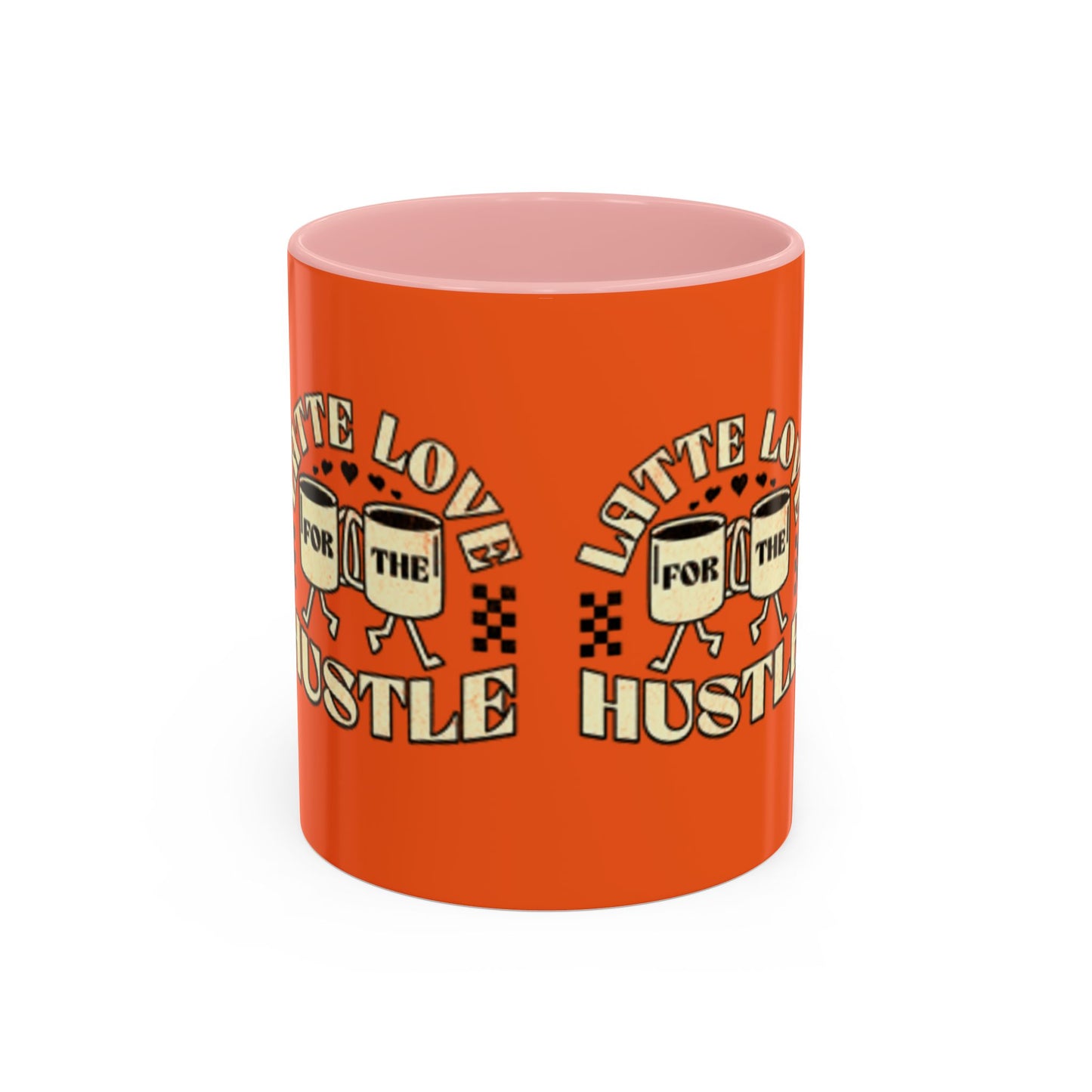 Latte Love Hustle Accent Coffee Mug - Perfect Gift for Coffee Lovers