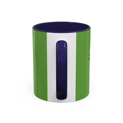 Coffee Is My Daily Energy Mug - Fun Green Accent Coffee Cup for Coffee Lovers