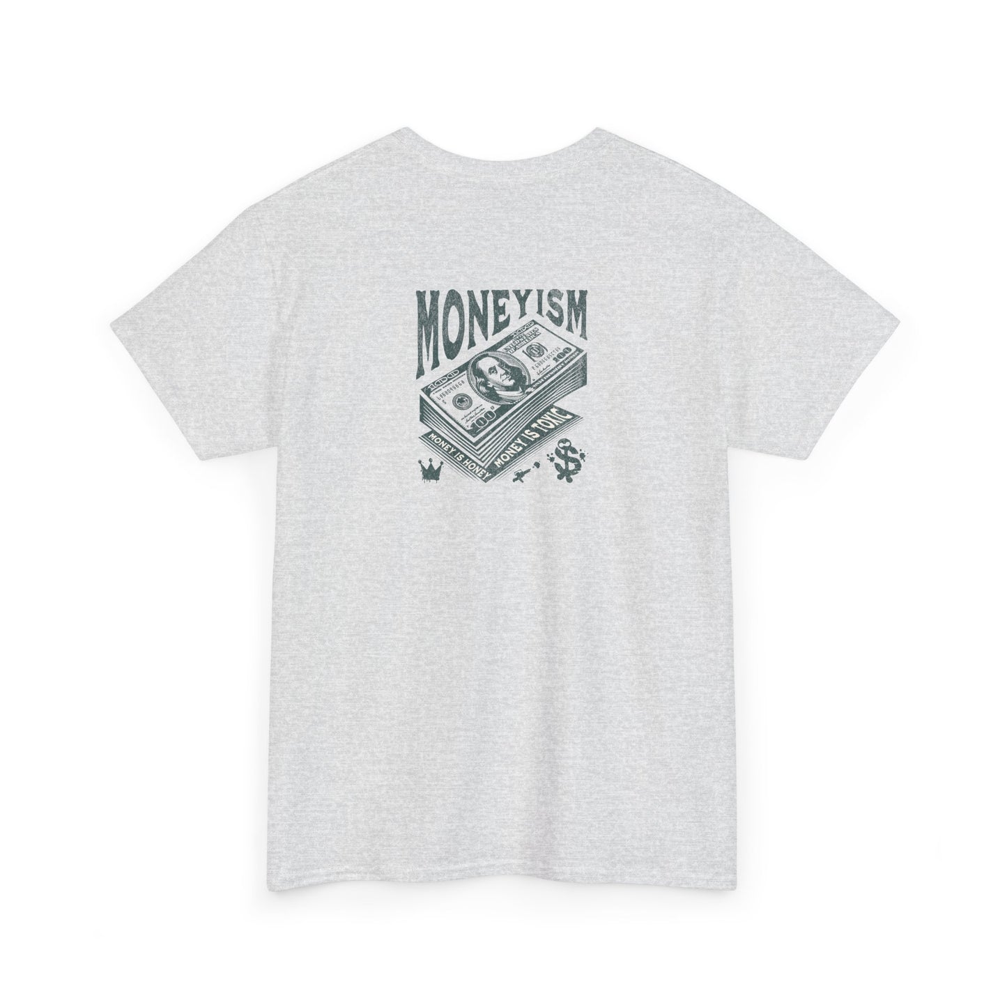 Men  Heavy Cotton T-Shirt- 'MONEYISM' Graphic Tee for Trendsetters