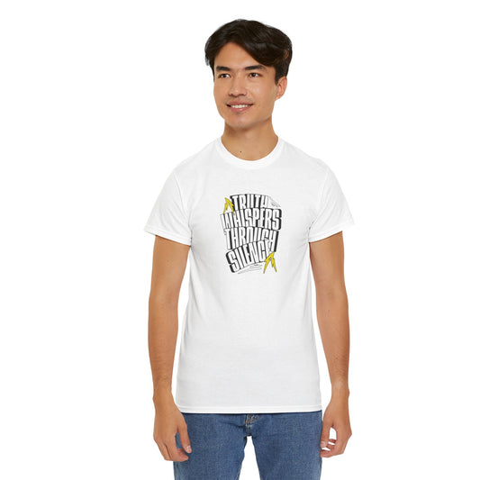 Truth Whispers Heavy Cotton Men T-shirt  - Bold Graphic T-Shirt for Everyday Wear