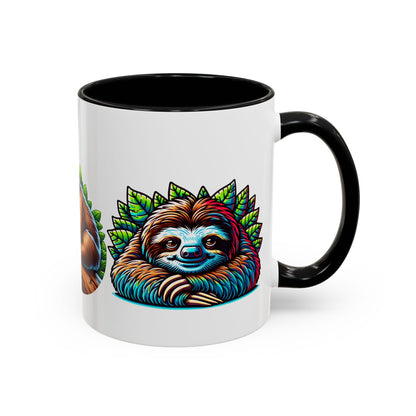 Charming Sloth Accent Coffee Mug – Perfect Gift for Nature Lovers