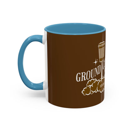 Ground Control Coffee Shop Accent Mug – 11oz & 15oz | Perfect Gift for Coffee Lovers