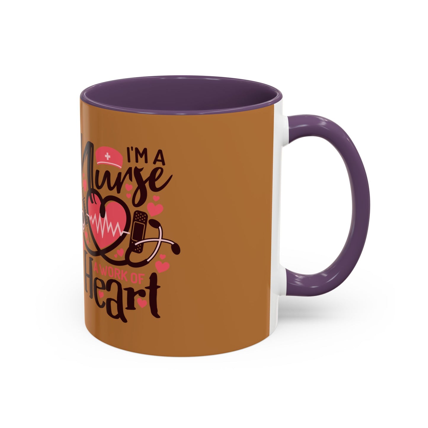 Nurse Heart Accent Coffee Mug - Perfect Gift for Healthcare Heroes