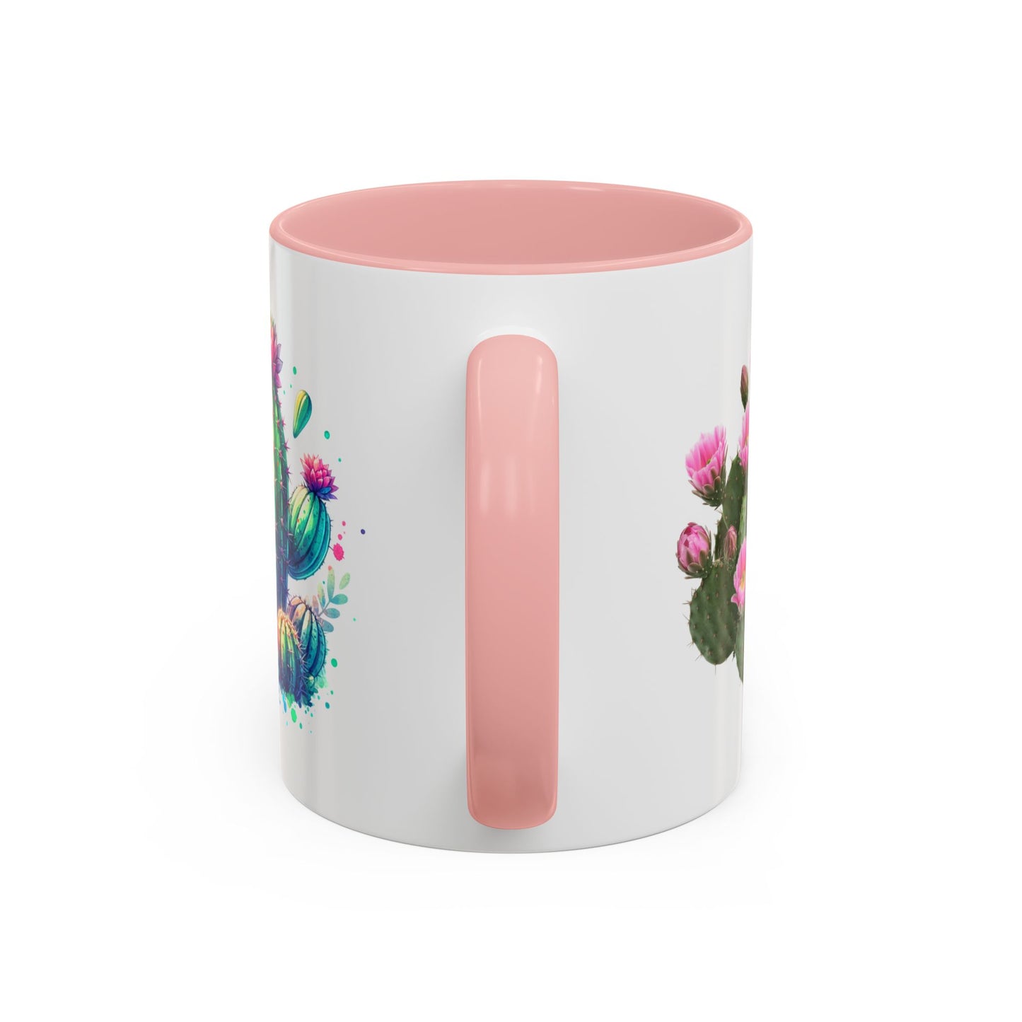 Colorful Cactus Accent Coffee Mug - Perfect Gift for Plant Lovers