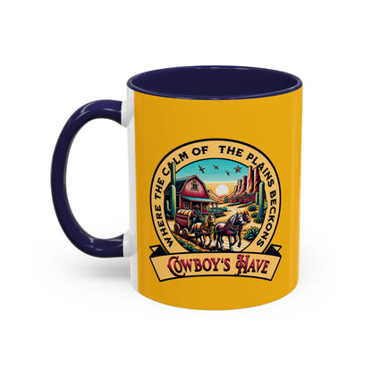 Western-Themed Accent Coffee Mug - Cowboy's Haven Design