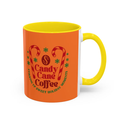 Candy Cane Coffee Holiday Mug – 11oz & 15oz Accent Coffee Cups