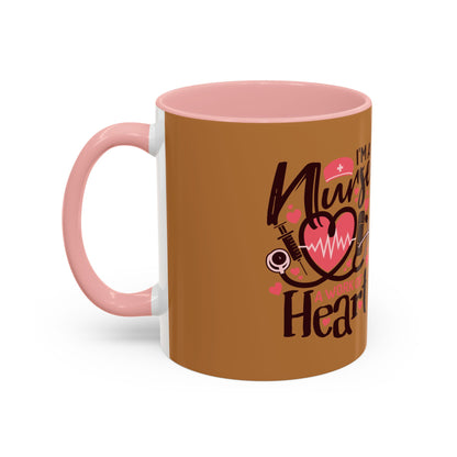 Nurse Heart Accent Coffee Mug - Perfect Gift for Healthcare Heroes