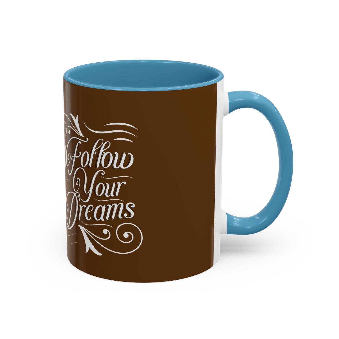 Inspirational Follow Your Dreams Coffee Mug - Motivational Accent Mug for Dreamers and Coffee Lovers