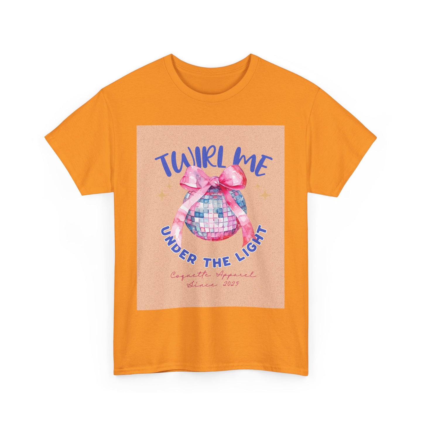 Twirl Me Under the Light women Heavy Cotton Tee - Fun Dance Party Shirt