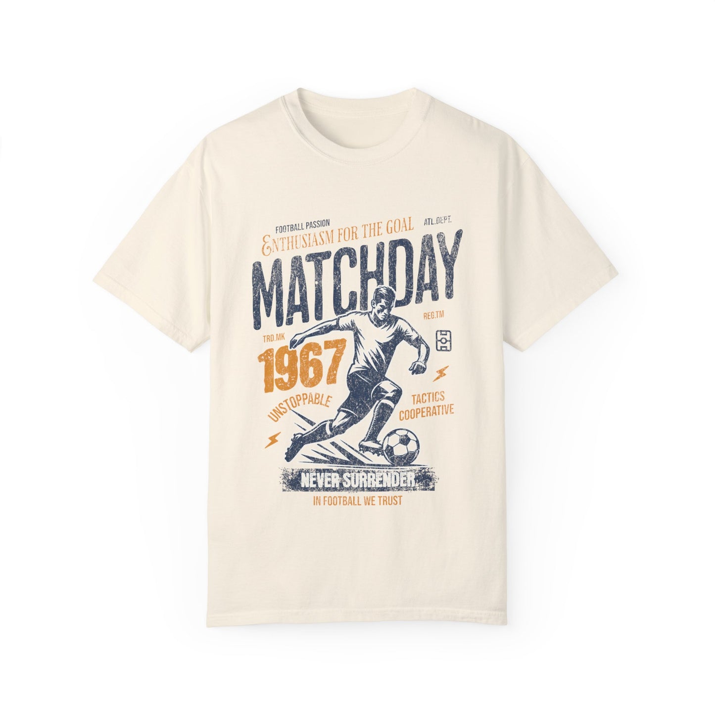 Matchday Enthusiast Unisex Garment-Dyed T-Shirt - Football Passion 1967