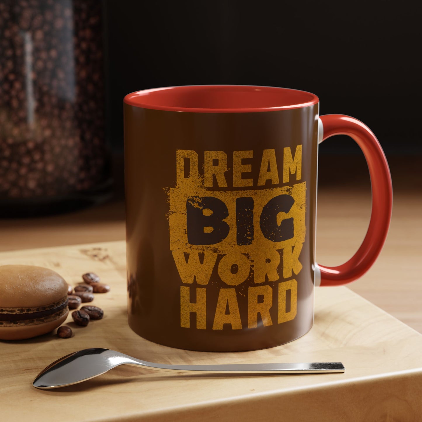 Motivational Coffee Mug - "Dream Big, Work Hard" - Perfect for Daily Inspiration