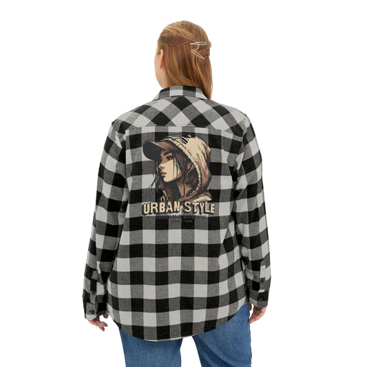 Urban Style Unisex Flannel Shirt - Love Design - Casual Fashion for All Occasions