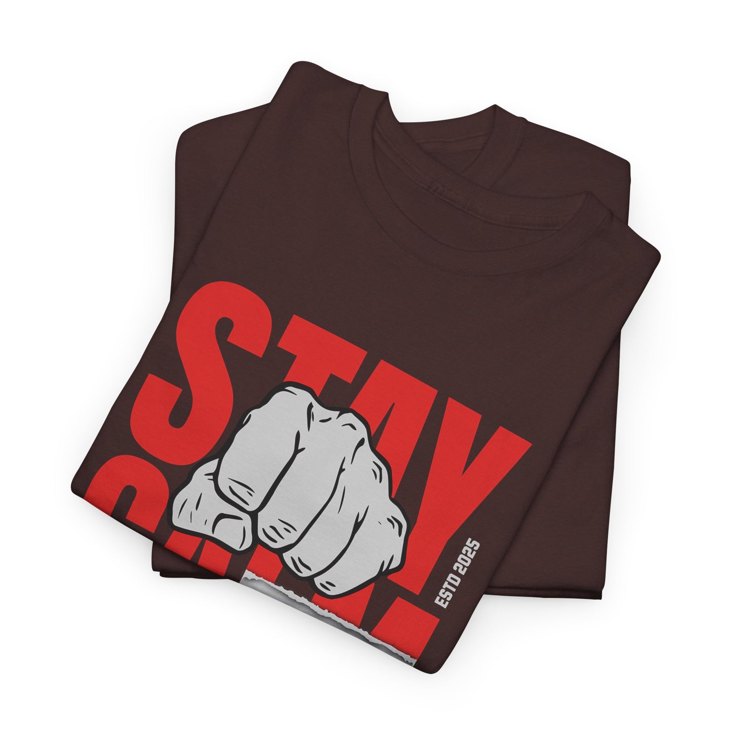 Stay Calm To Fight Men Heavy Cotton Tee - Motivational T-Shirt for Activists & Supporters