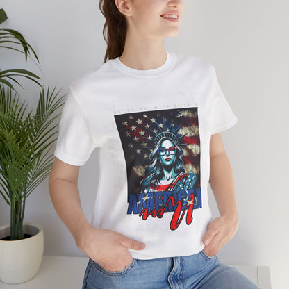 Patriotic Statue of Liberty Tee - Unisex Jersey Short Sleeve T-Shirt