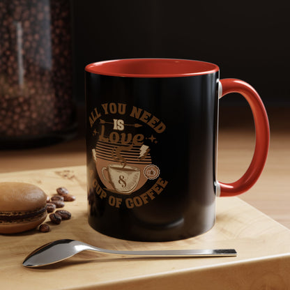 Love & Coffee Accent Mug - Perfect Gift for Coffee Lovers