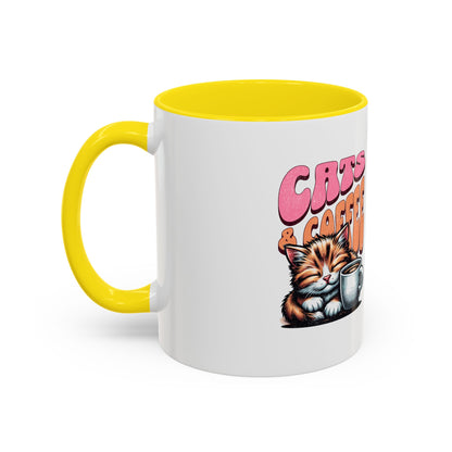 Cats & Coffee Ceramic Mug - Purr-fect for Cat Lovers