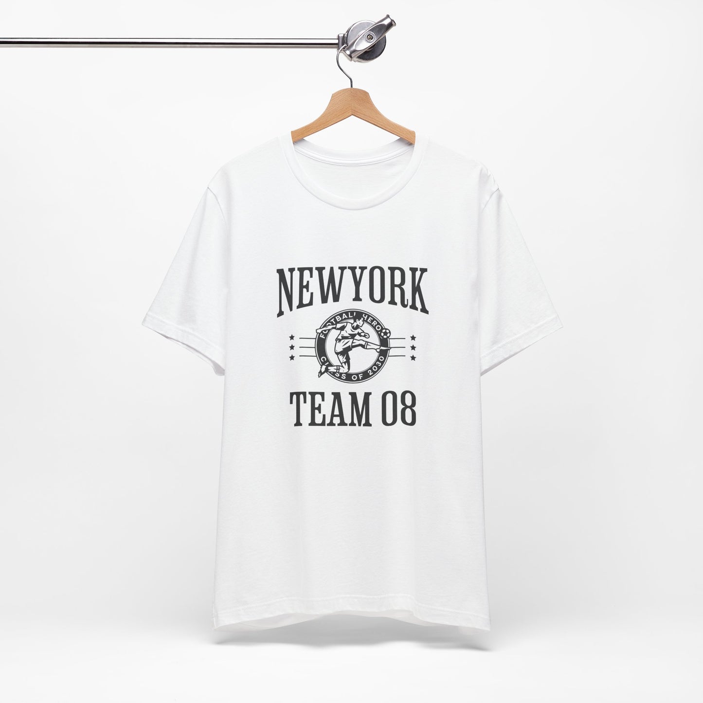 Unisex Jersey Short Sleeve Tee - New York Team 08 Basketball