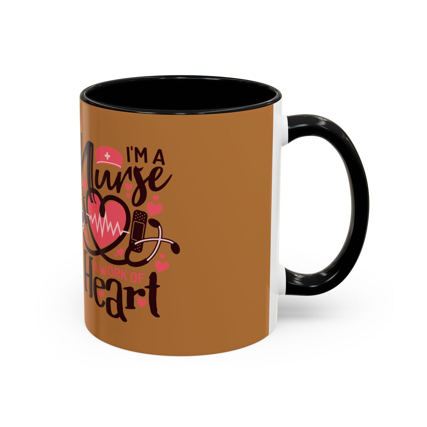 Nurse Heart Accent Coffee Mug - Perfect Gift for Healthcare Heroes