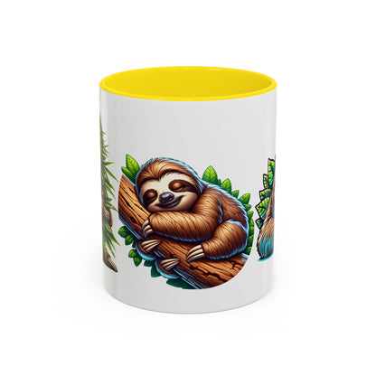 Charming Sloth Accent Coffee Mug – Perfect Gift for Nature Lovers