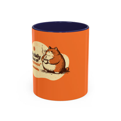 Daily Dose of Cuteness Coffee Mug - 11oz & 15oz - Perfect for Cat Lovers