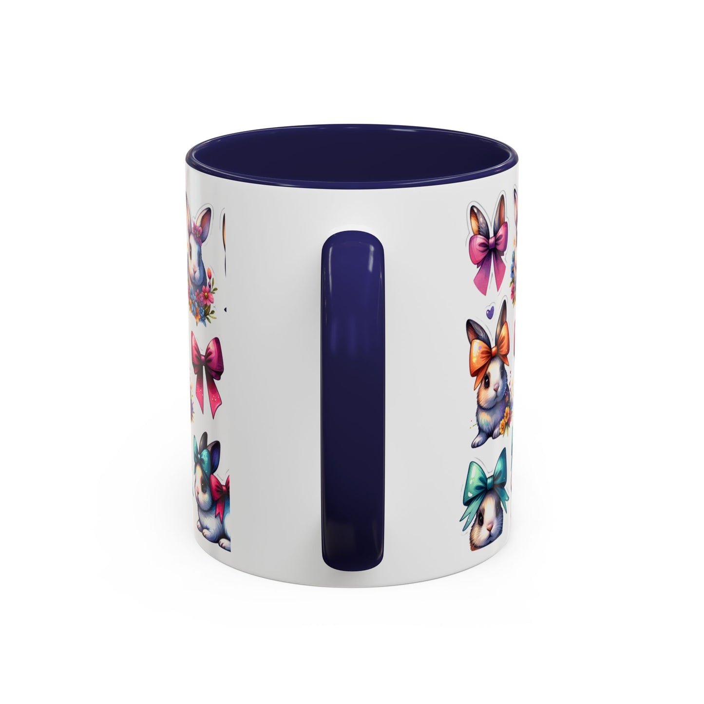 Colorful Bunny-Themed Accent Coffee Mug - Perfect for Spring Gifting!