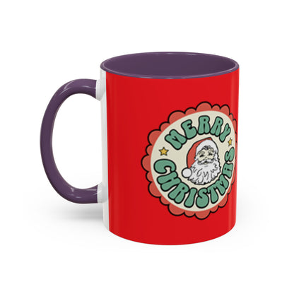 Merry Christmas Accent Coffee Mug – Festive 11oz & 15oz Holiday Drinkware