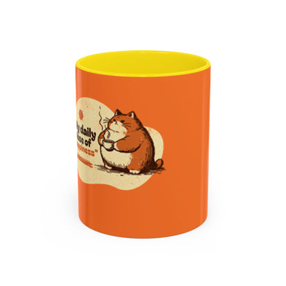 Daily Dose of Cuteness Coffee Mug - 11oz & 15oz - Perfect for Cat Lovers