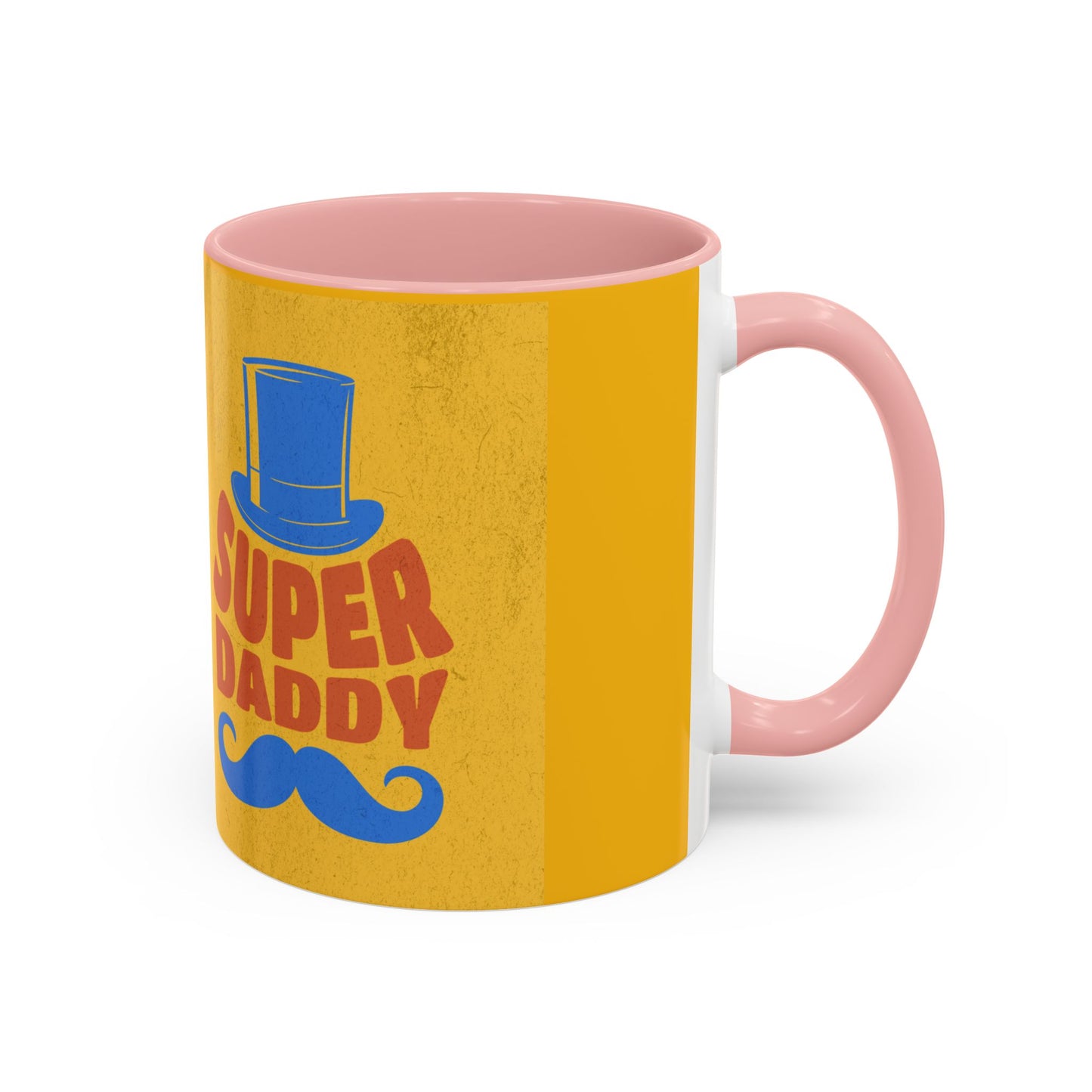 Super Daddy Accent Coffee Mug - Fun Gift for Father's Day