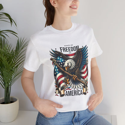 Wings of Freedom Eagle Tee - Unisex Patriotic T-Shirt