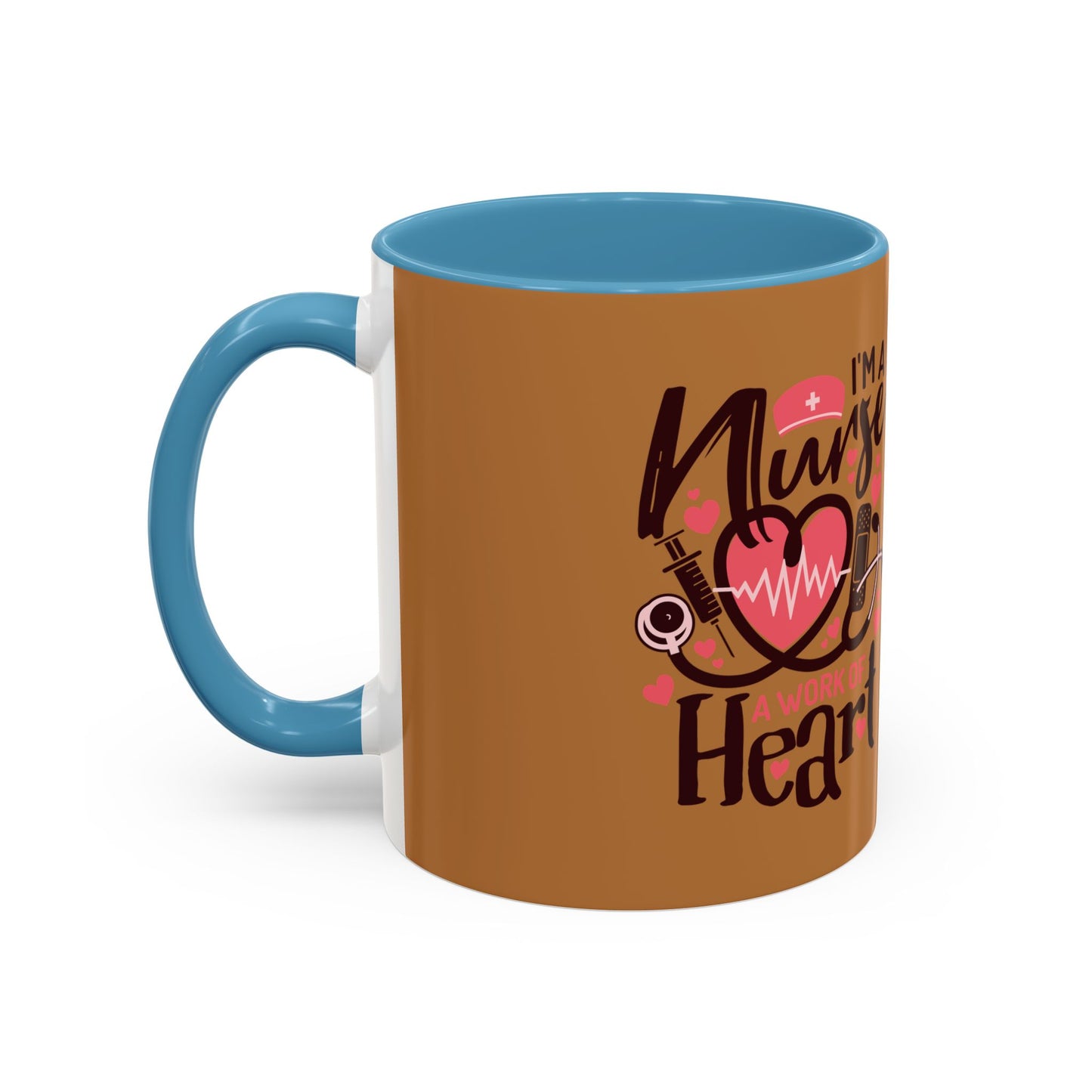 Nurse Heart Accent Coffee Mug - Perfect Gift for Healthcare Heroes