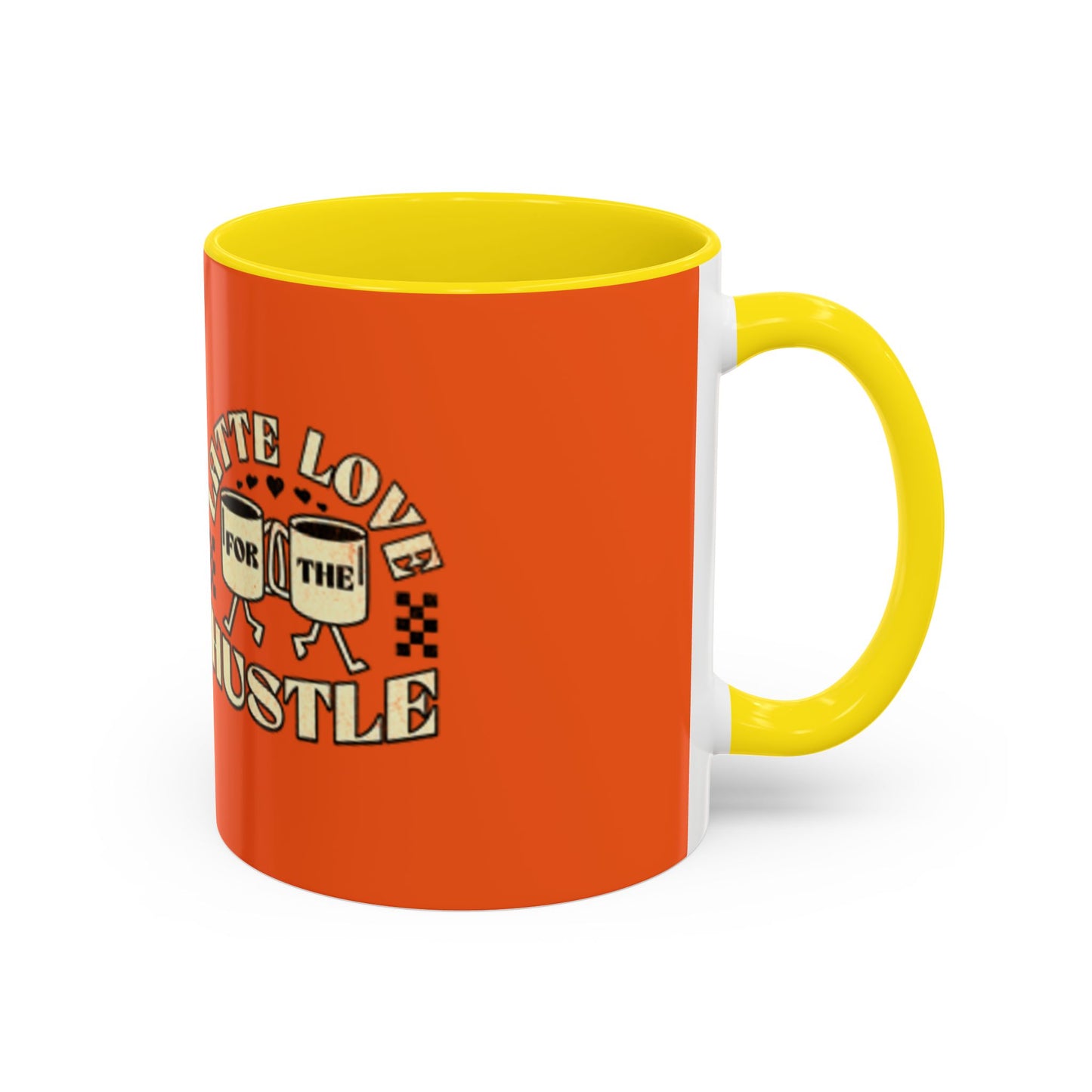 Latte Love Hustle Accent Coffee Mug - Perfect Gift for Coffee Lovers