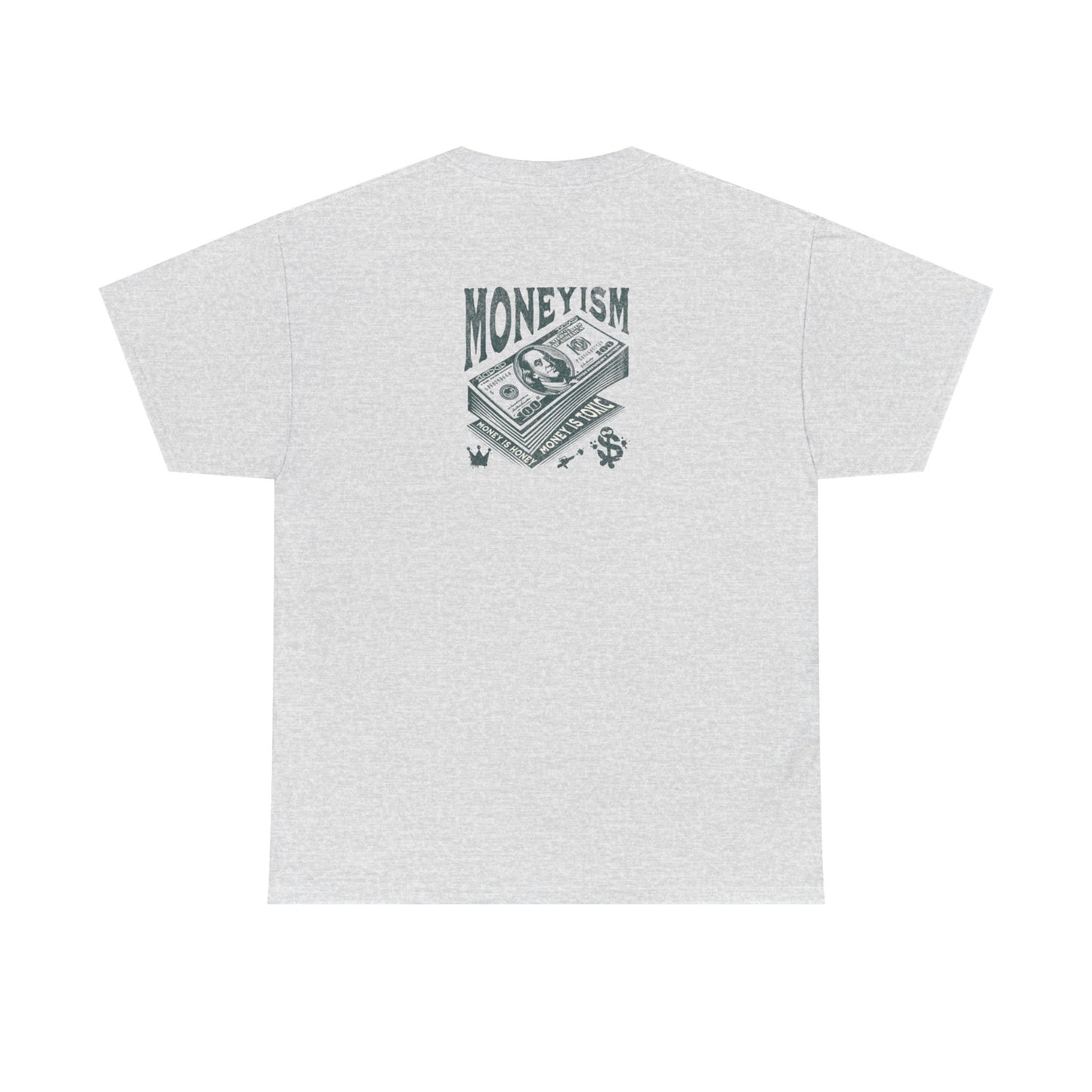 Men  Heavy Cotton T-Shirt- 'MONEYISM' Graphic Tee for Trendsetters