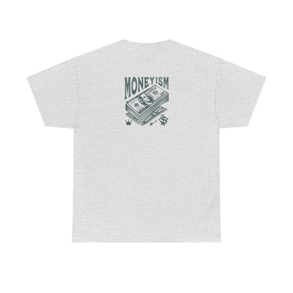 Men  Heavy Cotton T-Shirt- 'MONEYISM' Graphic Tee for Trendsetters