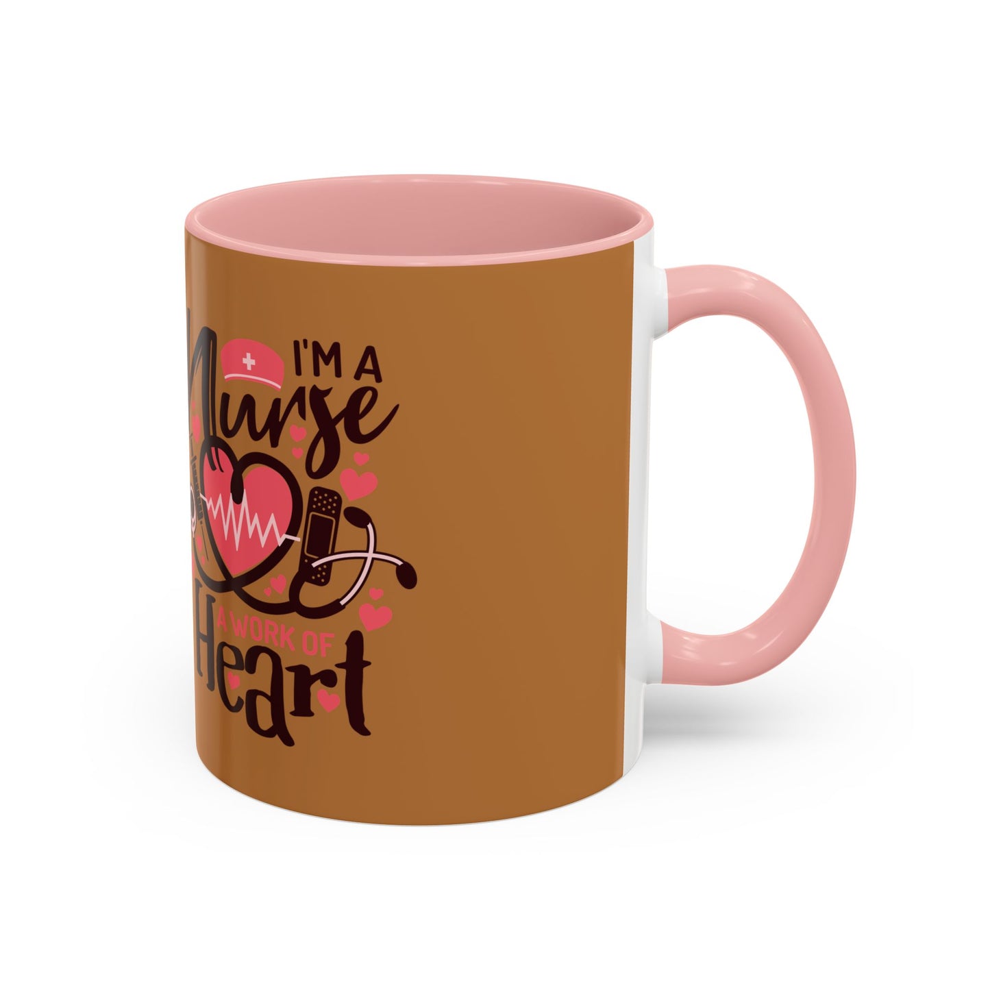 Nurse Heart Accent Coffee Mug - Perfect Gift for Healthcare Heroes