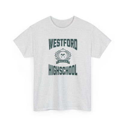 Westford High School Men  Heavy Cotton T-Shirt - Vintage School Spirit Apparel